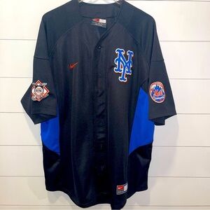 Nike New York Mets Vintage Black MLB Team Jersey Adult Size XL